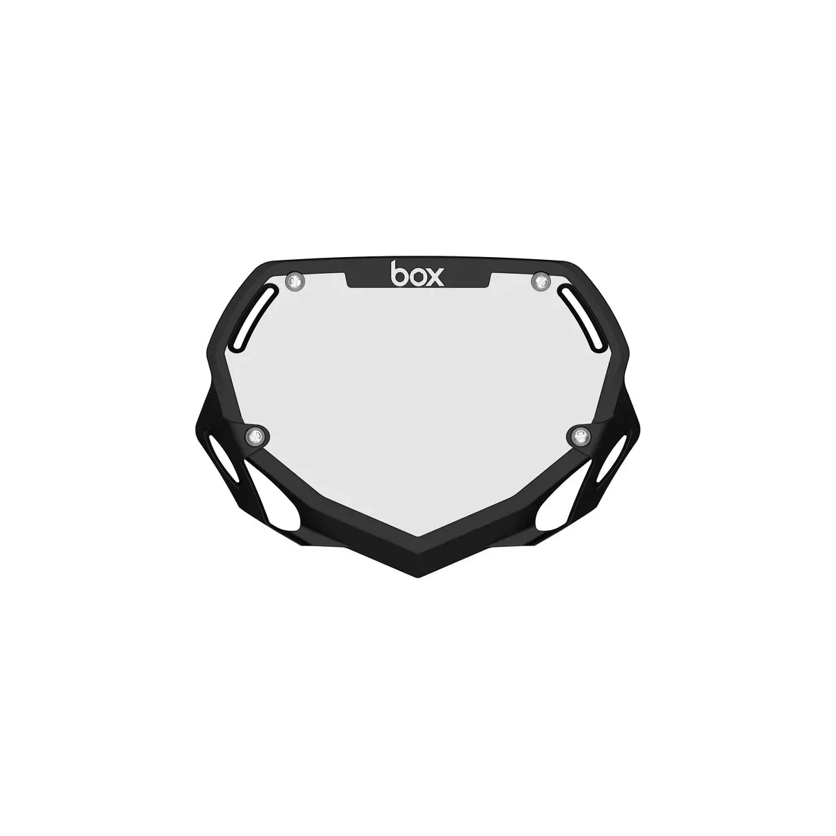Box Two Number Plate Black